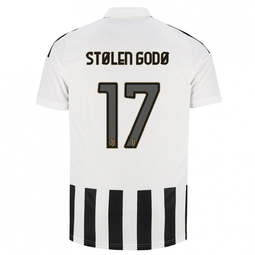 Danxen Uomo Maglia Emma Stølen Godø #17 Nero Bianco Marrone Kit Gara Home 2026/27 Maglietta