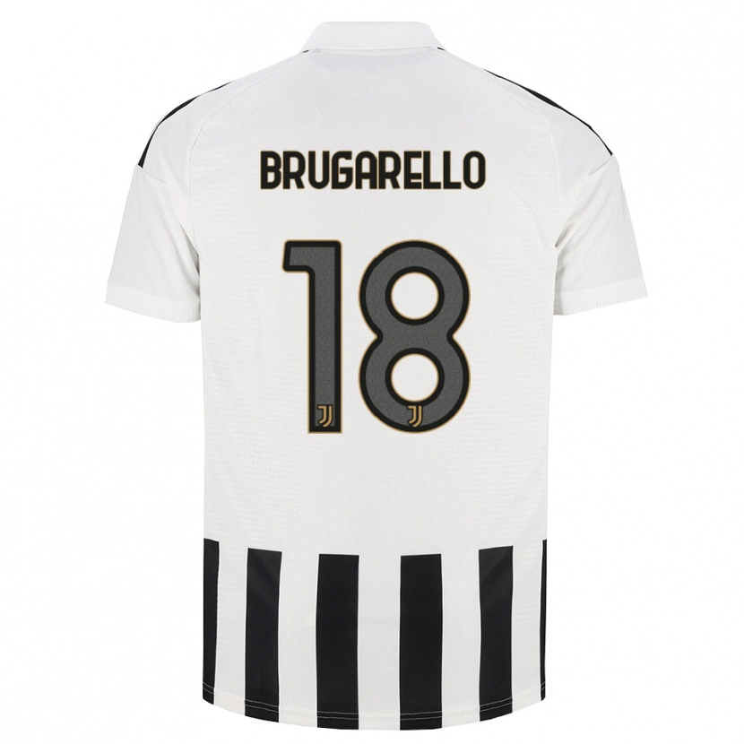 Danxen Uomo Maglia Mattia Brugarello #18 Nero Bianco Marrone Kit Gara Home 2026/27 Maglietta