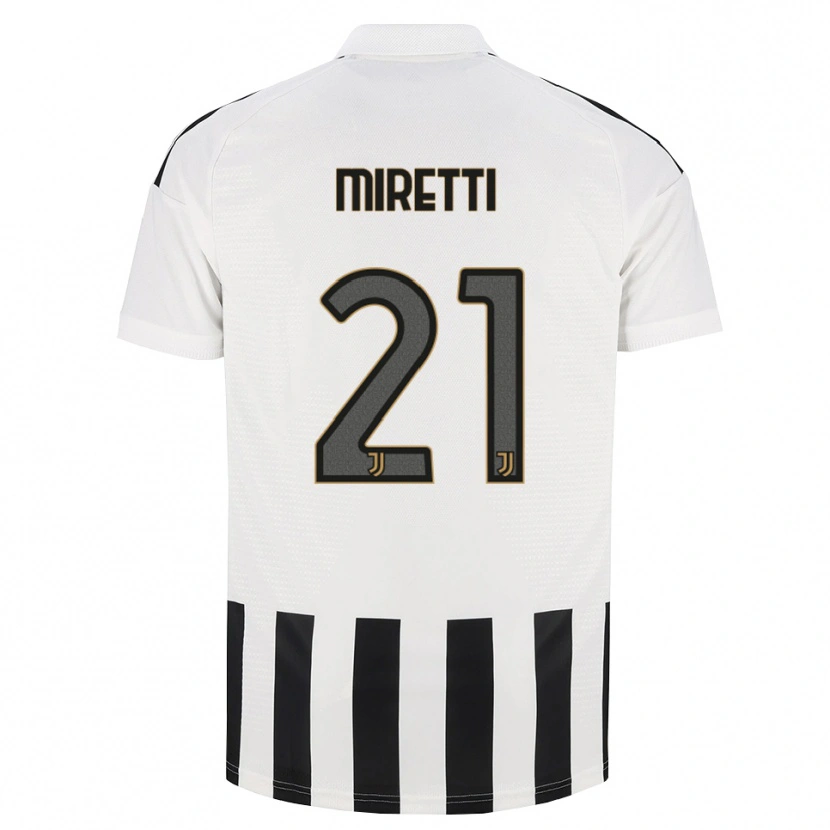 Danxen Uomo Maglia Fabio Miretti #21 Nero Bianco Marrone Kit Gara Home 2026/27 Maglietta