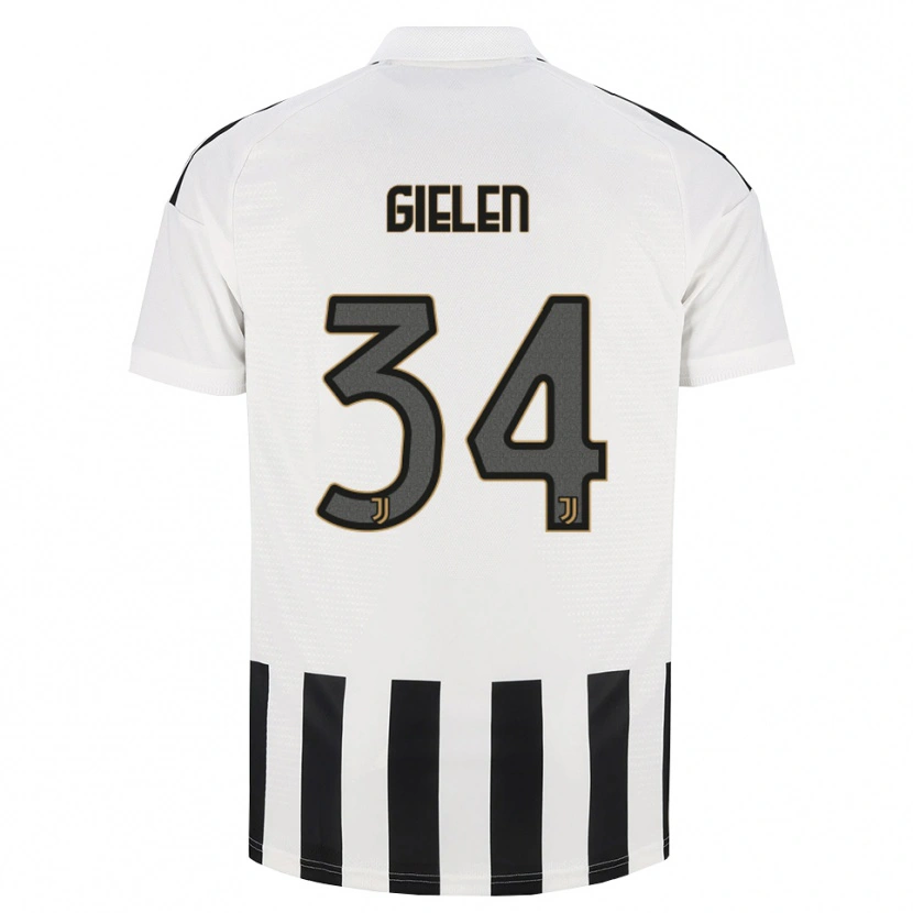 Danxen Uomo Maglia Wout Gielen #34 Nero Bianco Marrone Kit Gara Home 2026/27 Maglietta