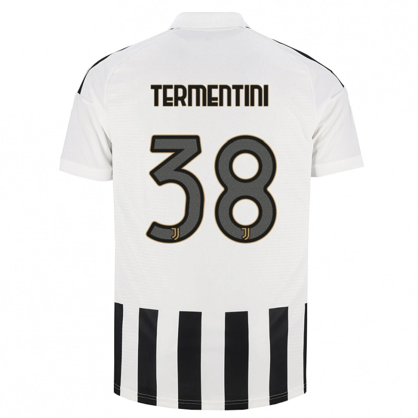 Danxen Uomo Maglia Giorgia Termentini #38 Nero Bianco Marrone Kit Gara Home 2026/27 Maglietta