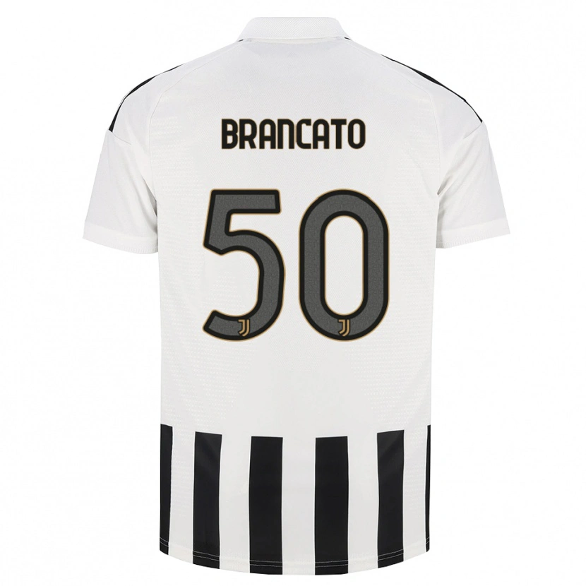 Danxen Uomo Maglia Alessandro Brancato #50 Nero Bianco Marrone Kit Gara Home 2026/27 Maglietta