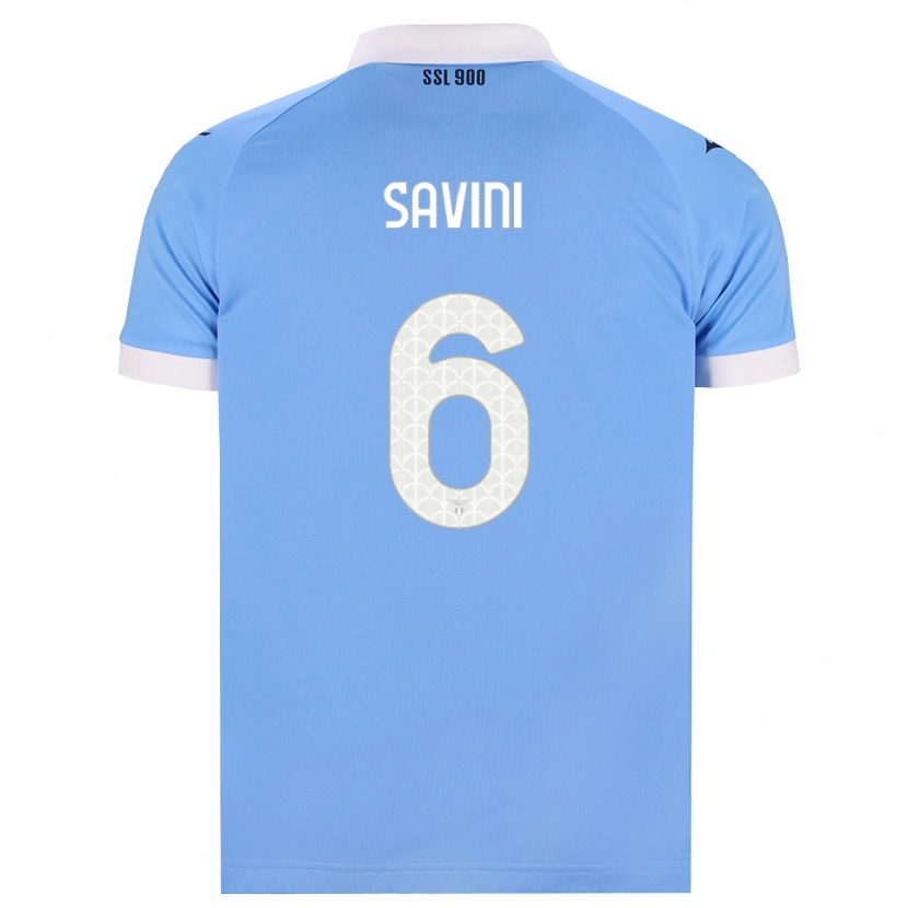 Danxen Uomo Maglia Federica Savini #6 Azzurro Nero Bianco Kit Gara Home 2026/27 Maglietta