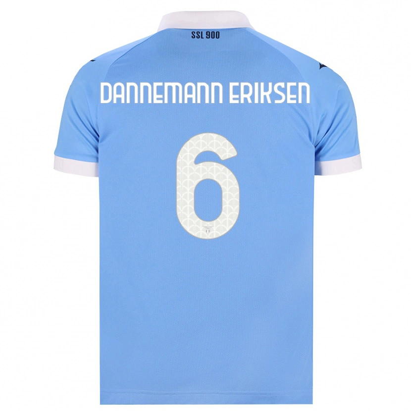 Danxen Uomo Maglia Louise Dannemann Eriksen #6 Azzurro Nero Bianco Kit Gara Home 2026/27 Maglietta