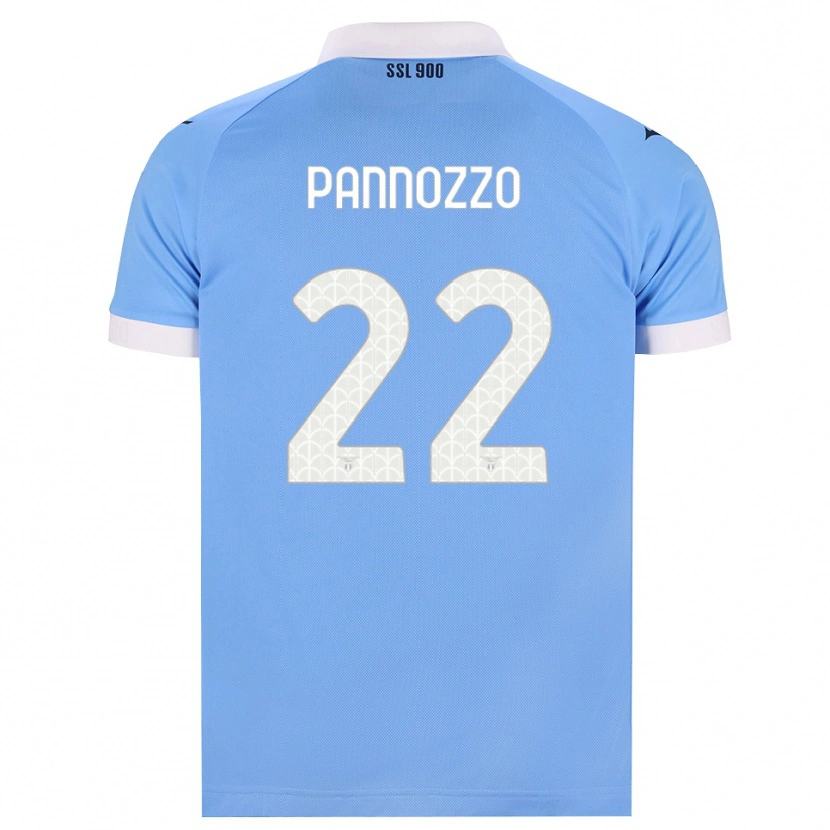 Danxen Uomo Maglia Nicolò Pannozzo #22 Azzurro Nero Bianco Kit Gara Home 2026/27 Maglietta