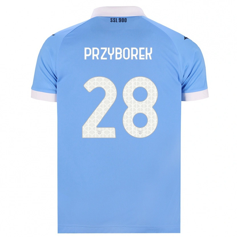 Danxen Uomo Maglia Adrian Przyborek #28 Azzurro Nero Bianco Kit Gara Home 2026/27 Maglietta