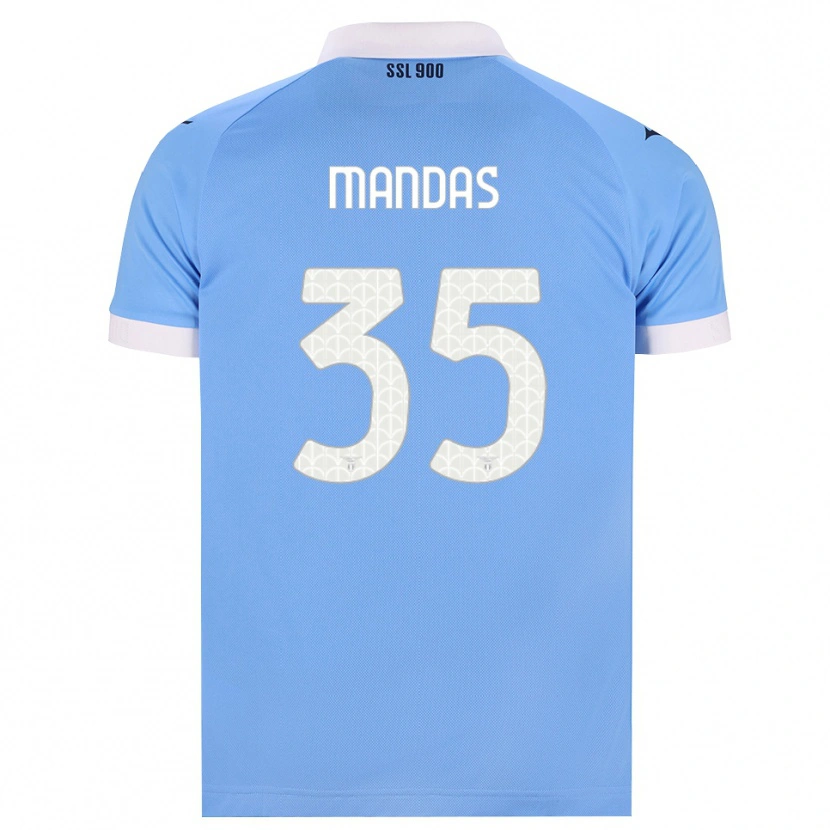 Danxen Uomo Maglia Christos Mandas #35 Azzurro Nero Bianco Kit Gara Home 2026/27 Maglietta