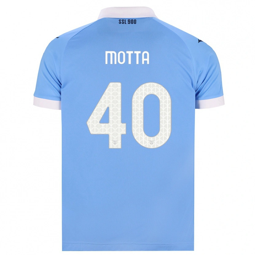 Danxen Uomo Maglia Edoardo Motta #40 Azzurro Nero Bianco Kit Gara Home 2026/27 Maglietta