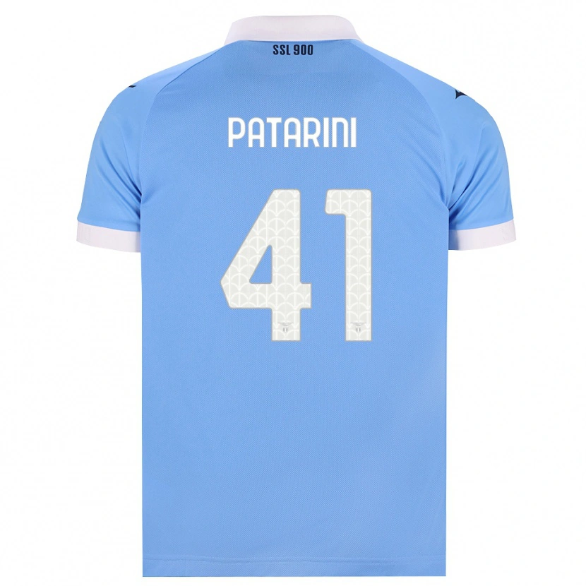 Danxen Uomo Maglia Riccardo Patarini #41 Azzurro Nero Bianco Kit Gara Home 2026/27 Maglietta