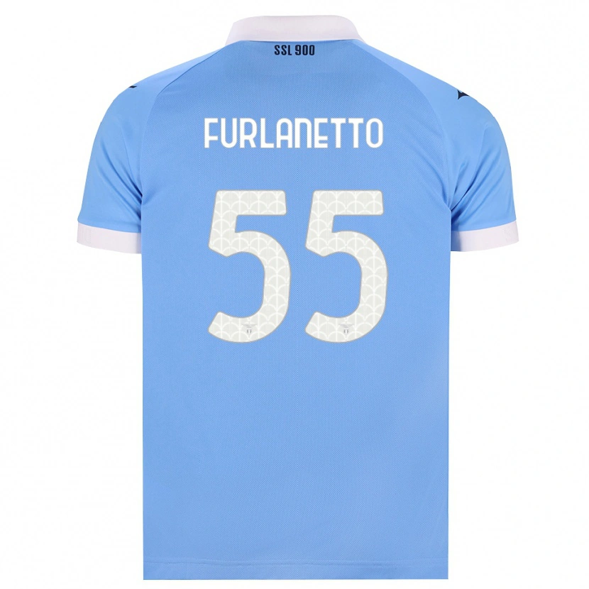 Danxen Uomo Maglia Alessio Furlanetto #55 Azzurro Nero Bianco Kit Gara Home 2026/27 Maglietta