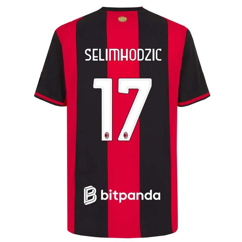 Danxen Uomo Maglia Noa Selimhodzic #17 Rosso Nero Bianco Kit Gara Home 2026/27 Maglietta