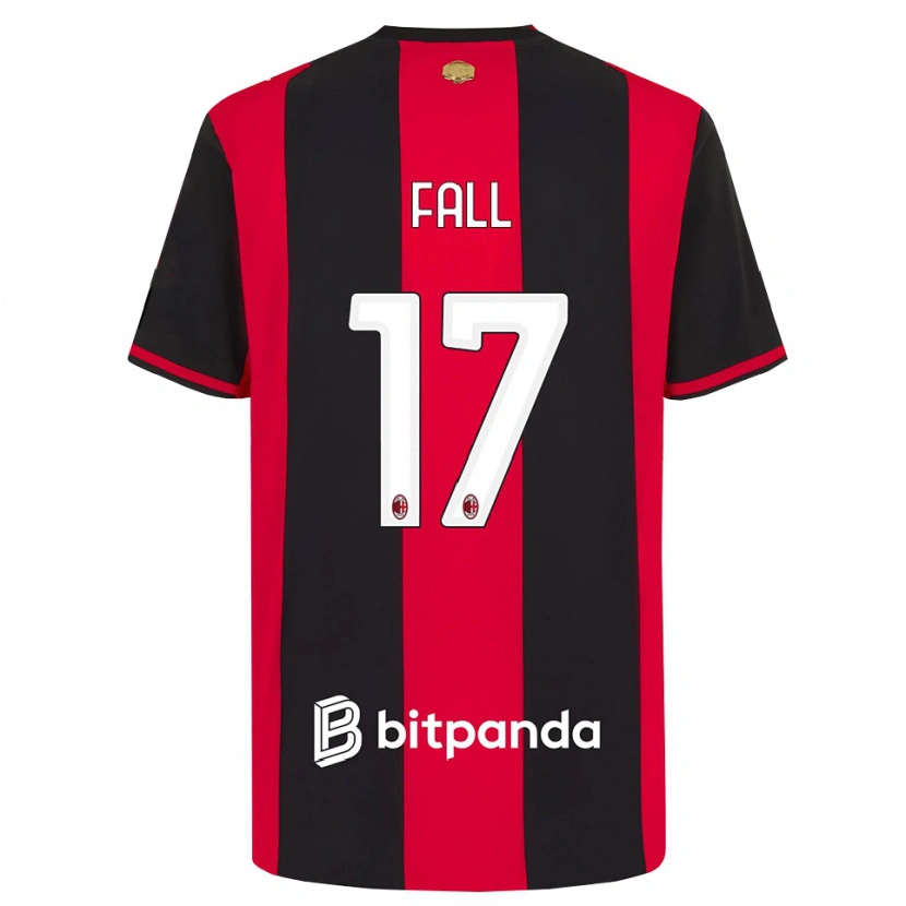 Danxen Uomo Maglia Mbarick Fall #17 Rosso Nero Bianco Kit Gara Home 2026/27 Maglietta