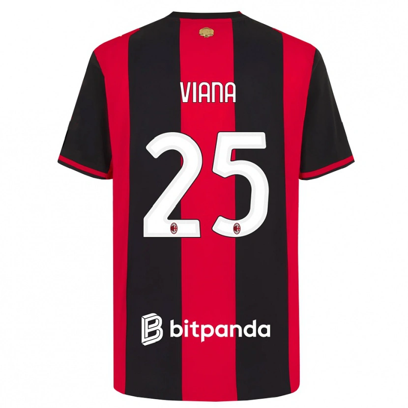 Danxen Uomo Maglia Viana Seedorf #25 Rosso Nero Bianco Kit Gara Home 2026/27 Maglietta