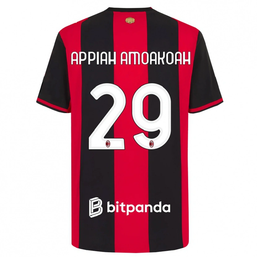 Danxen Uomo Maglia Karen Appiah Amoakoah #29 Rosso Nero Bianco Kit Gara Home 2026/27 Maglietta