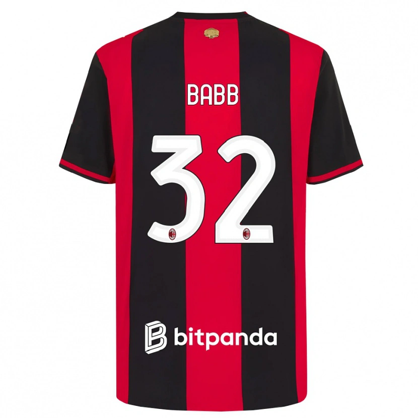 Danxen Uomo Maglia Selena Delia Babb #32 Rosso Nero Bianco Kit Gara Home 2026/27 Maglietta