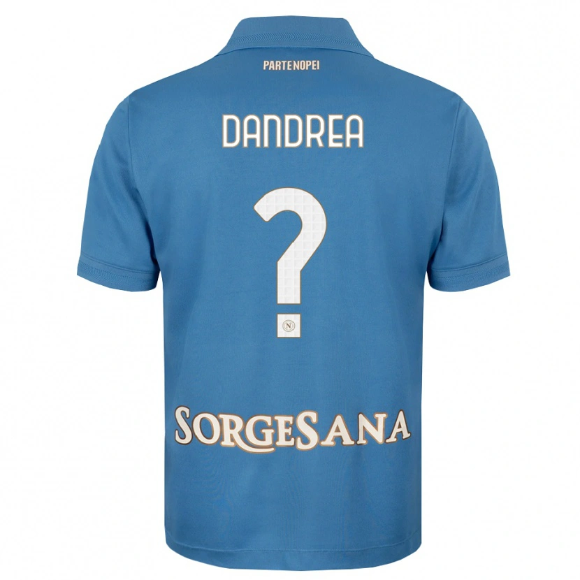 Danxen Uomo Maglia Alessandro Dandrea #0 Blu Foschia Bianco Kit Gara Home 2026/27 Maglietta