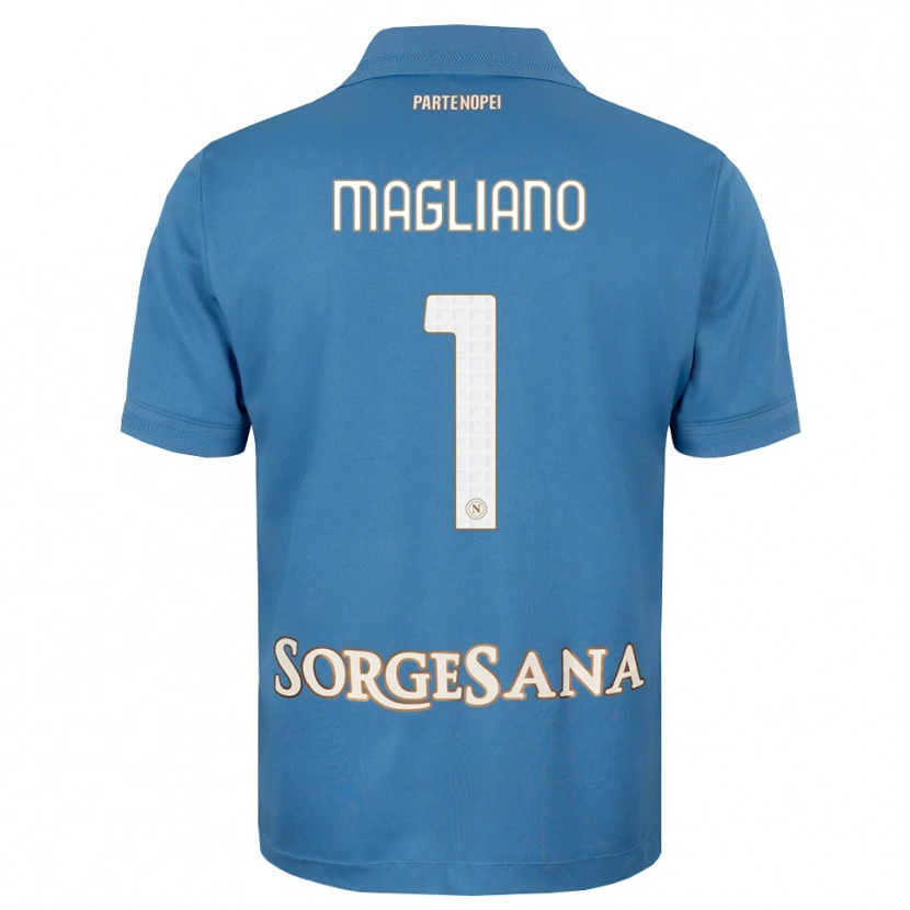 Danxen Uomo Maglia Mattia Magliano #1 Blu Foschia Bianco Kit Gara Home 2026/27 Maglietta