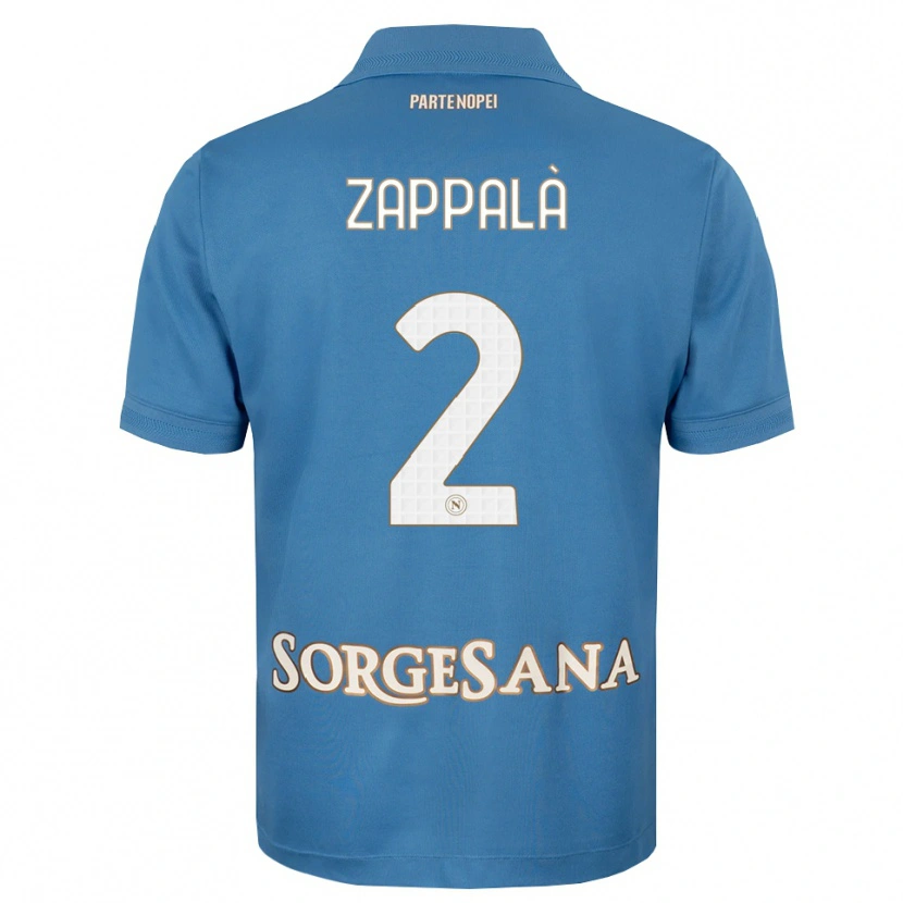 Danxen Uomo Maglia Andrea Zappalà #2 Blu Foschia Bianco Kit Gara Home 2026/27 Maglietta