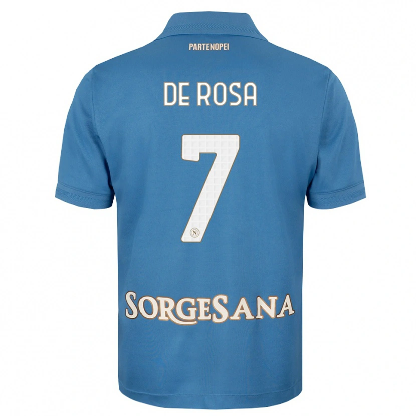 Danxen Uomo Maglia Vincenzo De Rosa #7 Blu Foschia Bianco Kit Gara Home 2026/27 Maglietta