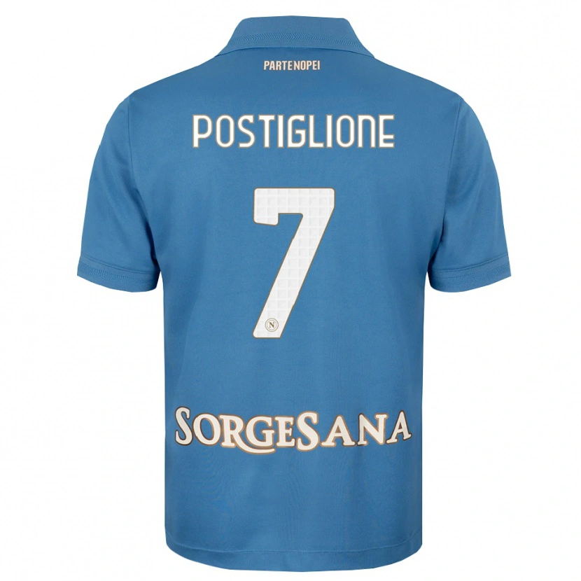 Danxen Uomo Maglia Tommaso Postiglione #7 Blu Foschia Bianco Kit Gara Home 2026/27 Maglietta