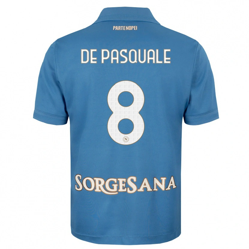 Danxen Uomo Maglia Dylan De Pasquale #8 Blu Foschia Bianco Kit Gara Home 2026/27 Maglietta