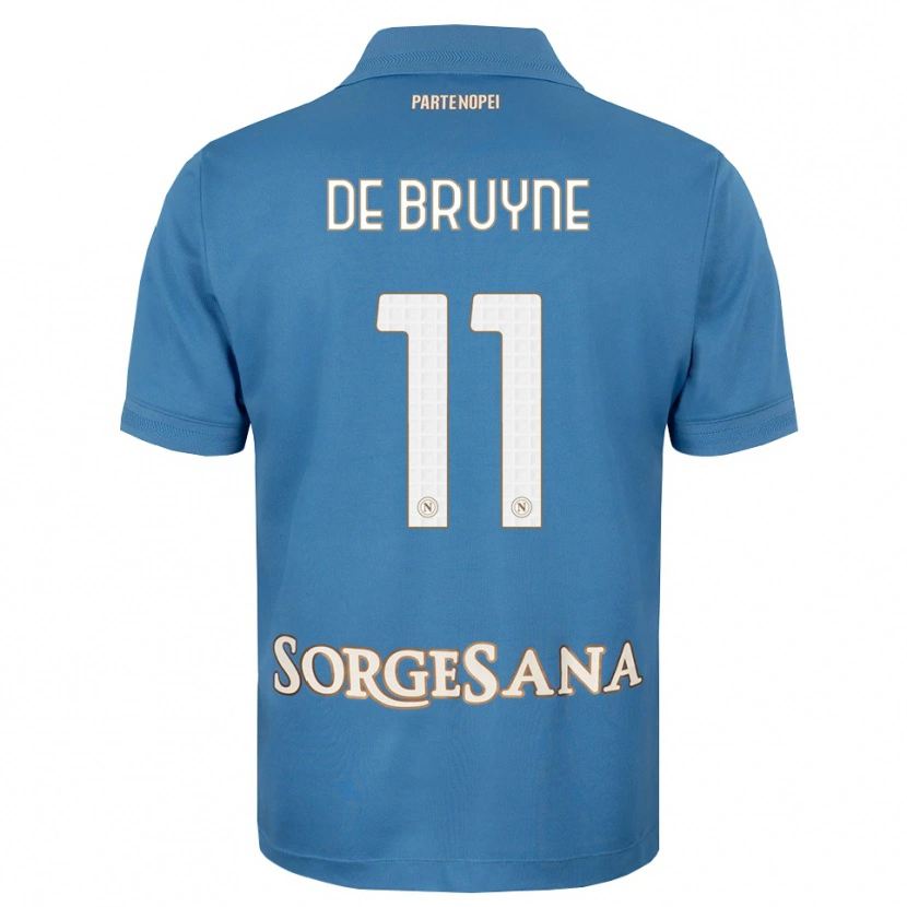 Danxen Uomo Maglia Kevin De Bruyne #11 Blu Foschia Bianco Kit Gara Home 2026/27 Maglietta
