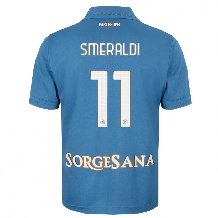 Danxen Uomo Maglia Andrea Smeraldi #11 Blu Foschia Bianco Kit Gara Home 2026/27 Maglietta