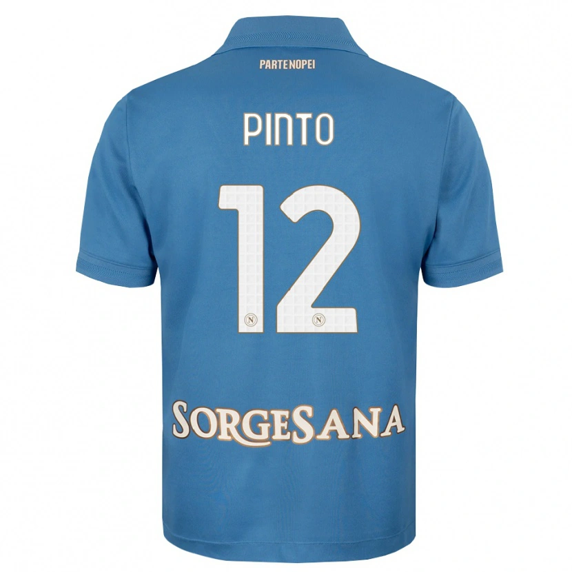 Danxen Uomo Maglia Ciro Pinto #12 Blu Foschia Bianco Kit Gara Home 2026/27 Maglietta