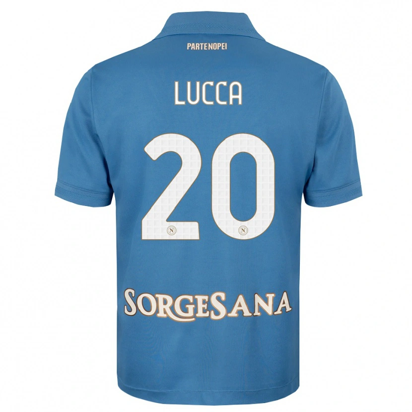 Danxen Uomo Maglia Lorenzo Lucca #20 Blu Foschia Bianco Kit Gara Home 2026/27 Maglietta