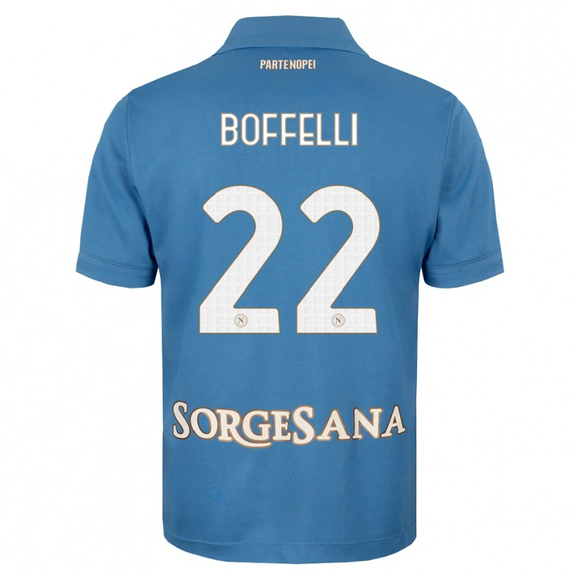 Danxen Uomo Maglia Valerio Boffelli #22 Blu Foschia Bianco Kit Gara Home 2026/27 Maglietta