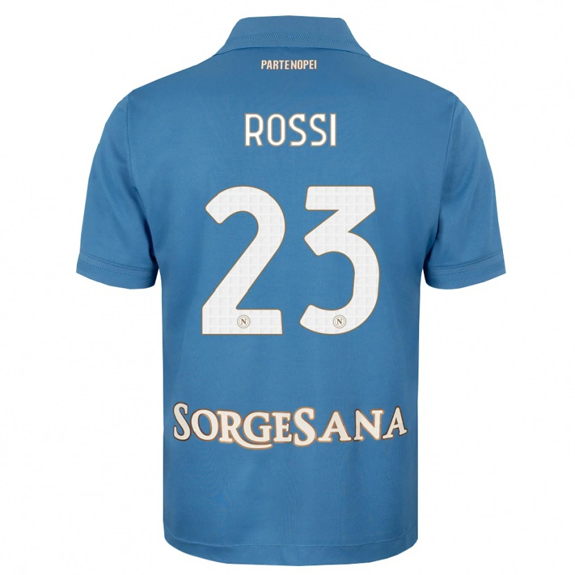 Danxen Uomo Maglia Leonardo Rossi #23 Blu Foschia Bianco Kit Gara Home 2026/27 Maglietta