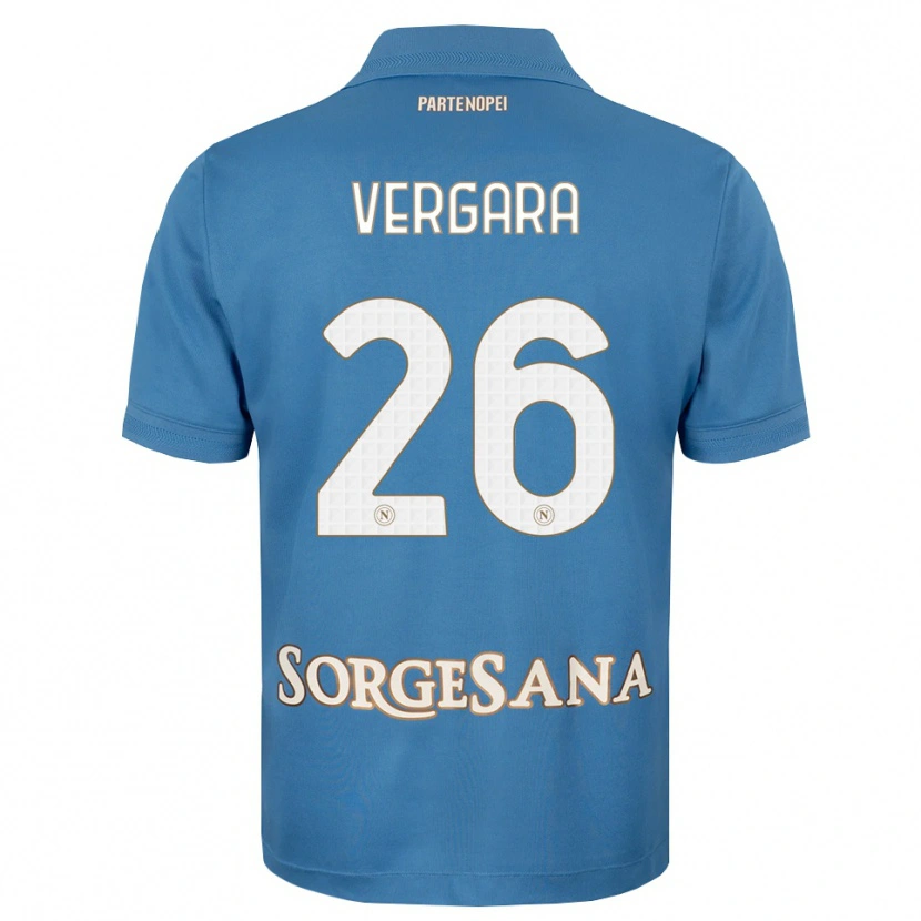 Danxen Uomo Maglia Antonio Vergara #26 Blu Foschia Bianco Kit Gara Home 2026/27 Maglietta