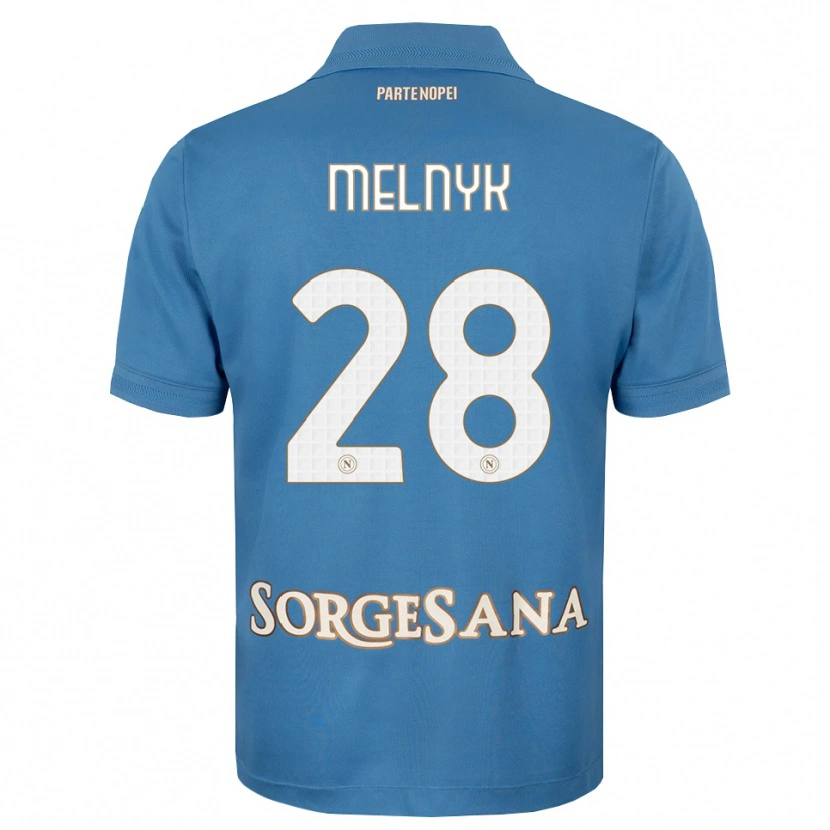 Danxen Uomo Maglia Mykyta Melnyk #28 Blu Foschia Bianco Kit Gara Home 2026/27 Maglietta