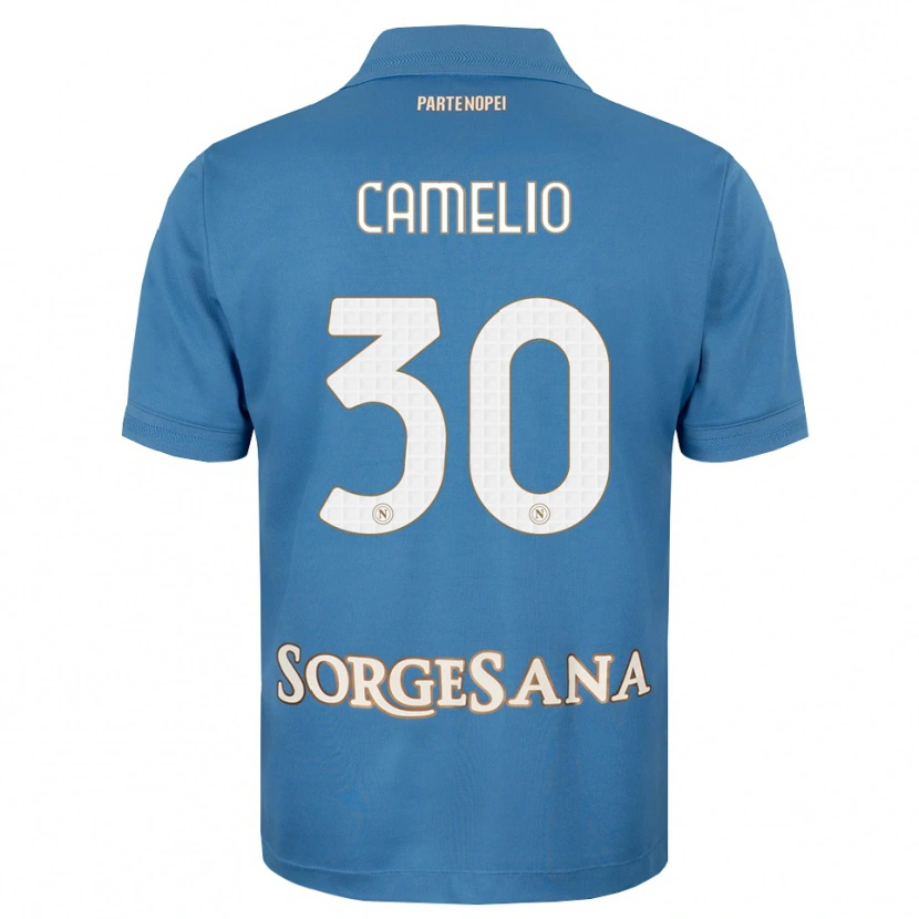 Danxen Uomo Maglia Umberto Camelio #30 Blu Foschia Bianco Kit Gara Home 2026/27 Maglietta