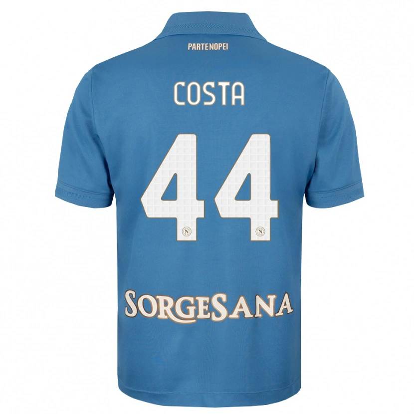 Danxen Uomo Maglia Filippo Costa #44 Blu Foschia Bianco Kit Gara Home 2026/27 Maglietta