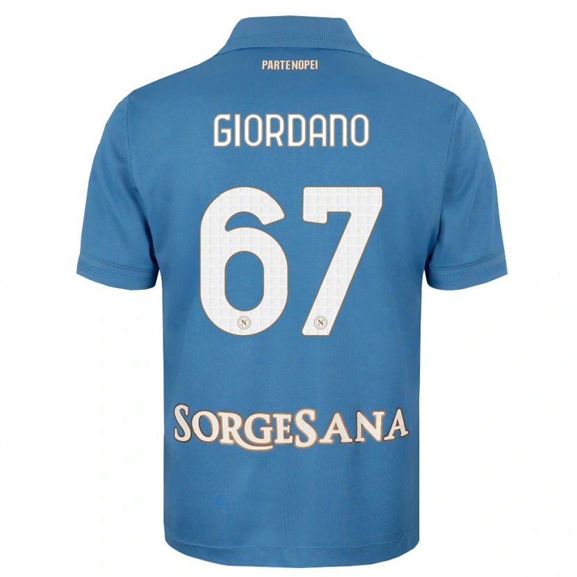 Danxen Uomo Maglia Michela Giordano #67 Blu Foschia Bianco Kit Gara Home 2026/27 Maglietta