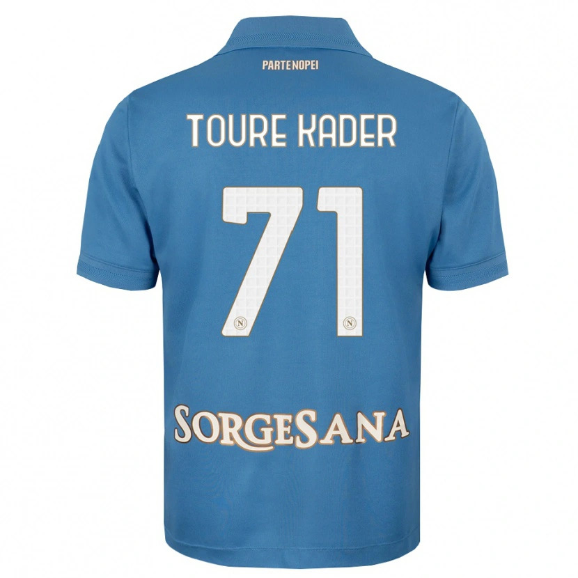 Danxen Uomo Maglia Aziz Toure Kader #71 Blu Foschia Bianco Kit Gara Home 2026/27 Maglietta