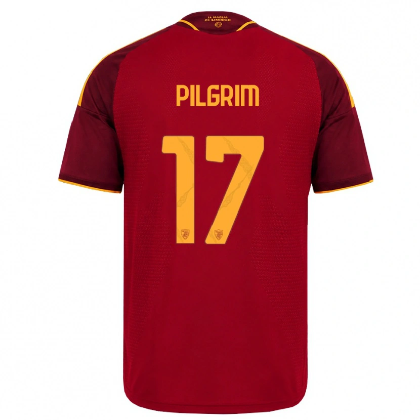 Danxen Uomo Maglia Alayah Pilgrim #17 Rosso Giallo Dorato Kit Gara Home 2026/27 Maglietta