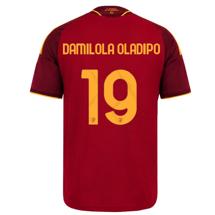 Danxen Uomo Maglia Shukurat Damilola Oladipo #19 Rosso Giallo Dorato Kit Gara Home 2026/27 Maglietta