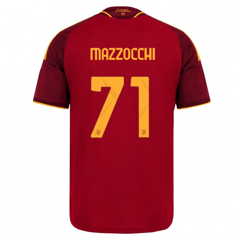 Danxen Uomo Maglia Giulia Mazzocchi #71 Rosso Giallo Dorato Kit Gara Home 2026/27 Maglietta