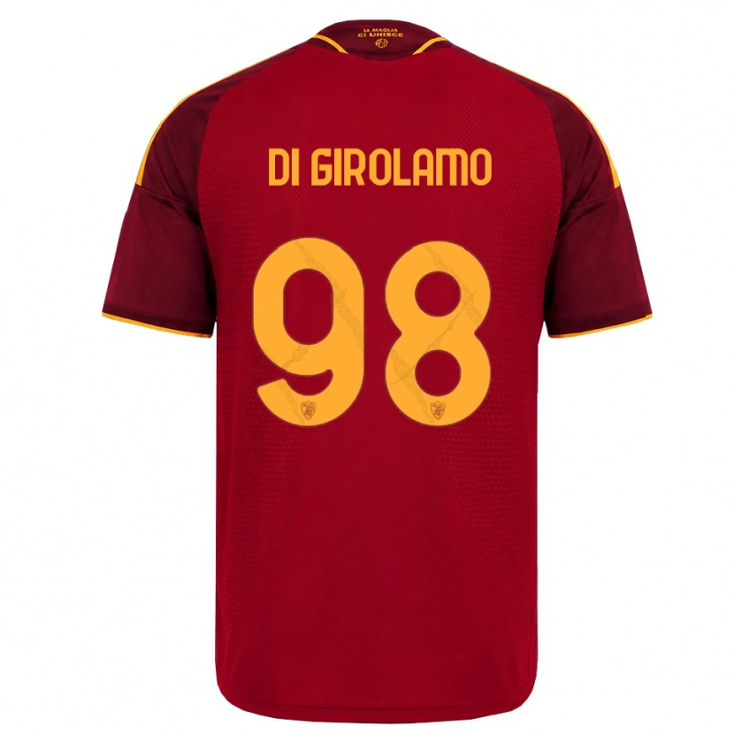 Danxen Uomo Maglia Anita Di Girolamo #98 Rosso Giallo Dorato Kit Gara Home 2026/27 Maglietta