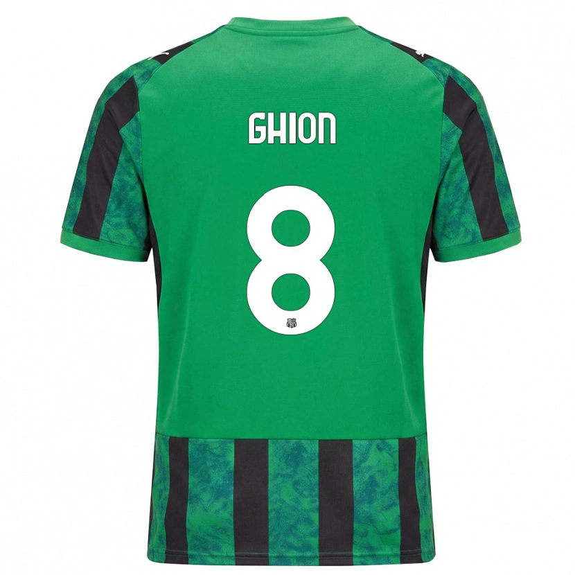 Danxen Uomo Maglia Andrea Ghion #8 Verde Nero Bianco Kit Gara Home 2026/27 Maglietta