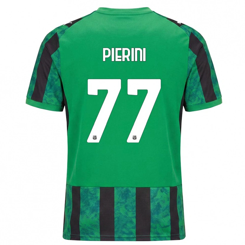 Danxen Uomo Maglia Nicholas Pierini #77 Verde Nero Bianco Kit Gara Home 2026/27 Maglietta