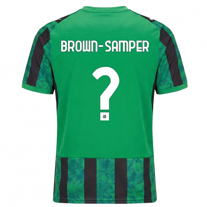 Danxen Uomo Maglia Isaac Brown-Samper #0 Verde Nero Bianco Kit Gara Home 2026/27 Maglietta