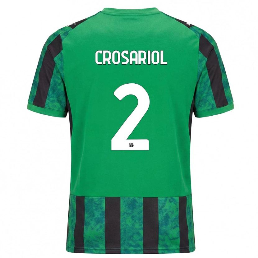Danxen Uomo Maglia Daniel Crosariol #2 Verde Nero Bianco Kit Gara Home 2026/27 Maglietta