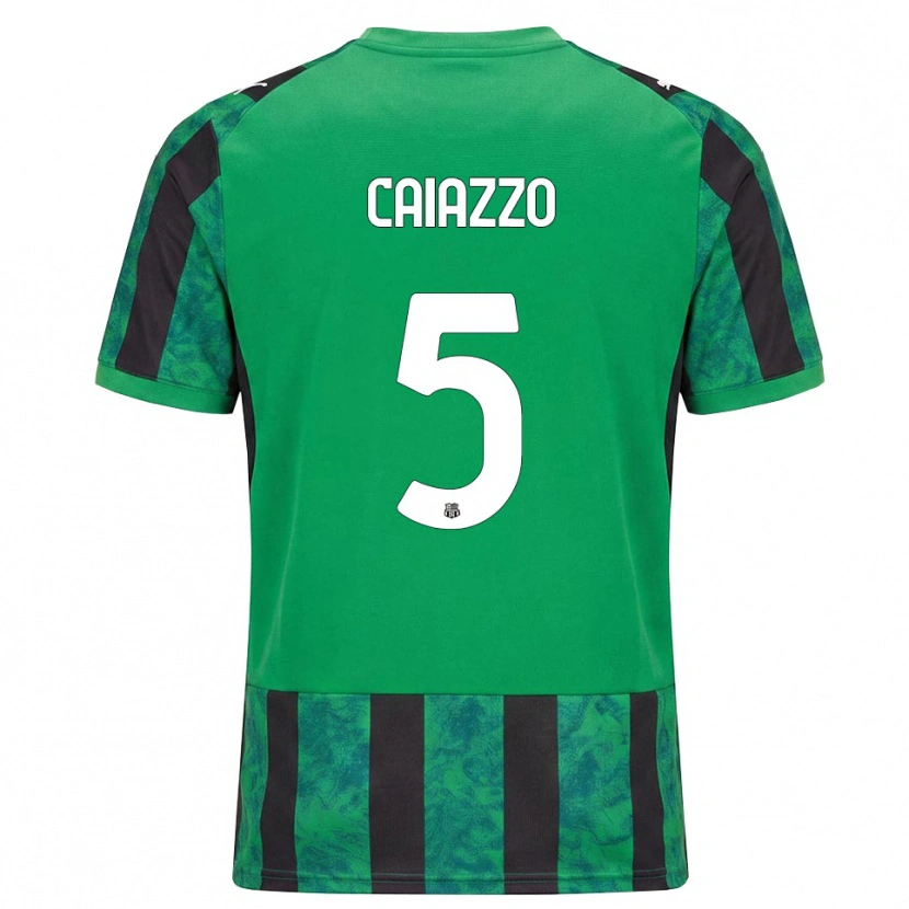 Danxen Uomo Maglia Sara Caiazzo #5 Verde Nero Bianco Kit Gara Home 2026/27 Maglietta