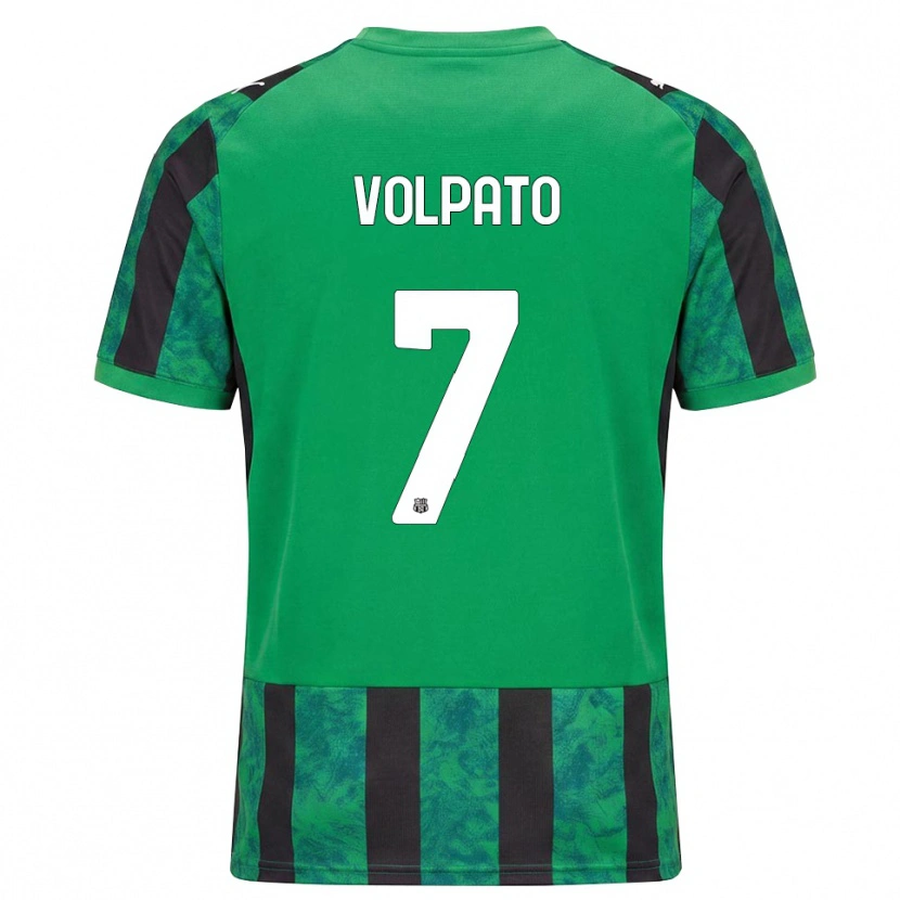 Danxen Uomo Maglia Cristian Volpato #7 Verde Nero Bianco Kit Gara Home 2026/27 Maglietta