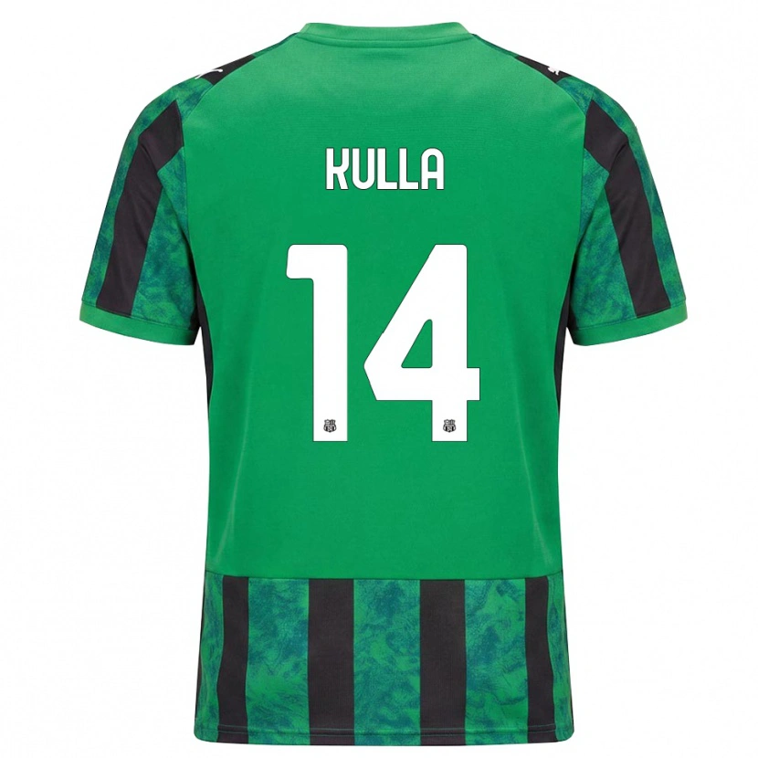 Danxen Uomo Maglia Gabriel Kulla #14 Verde Nero Bianco Kit Gara Home 2026/27 Maglietta