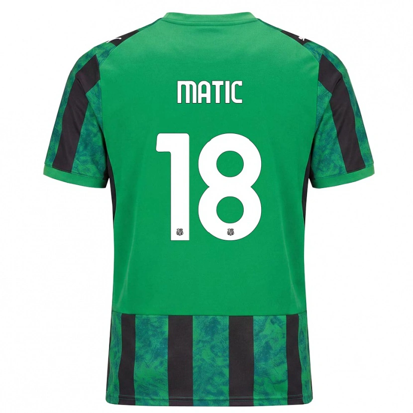 Danxen Uomo Maglia Nemanja Matić #18 Verde Nero Bianco Kit Gara Home 2026/27 Maglietta