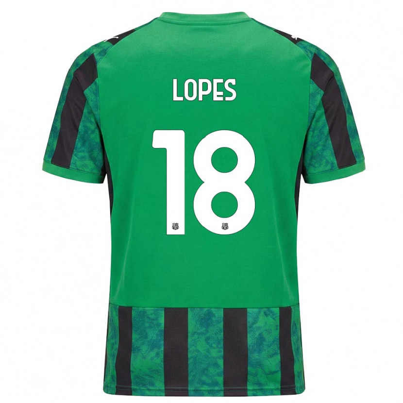 Danxen Uomo Maglia Emerick Lopes #18 Verde Nero Bianco Kit Gara Home 2026/27 Maglietta